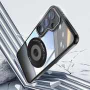 For Samsung Galaxy S25+ 5G 360 Holder MagSafe Acrylic Hybrid TPU Phone Case(Black)