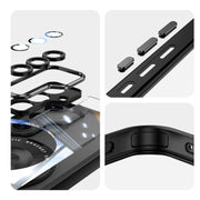 For Samsung Galaxy S25+ 5G 360 Holder MagSafe Acrylic Hybrid TPU Phone Case(Black)