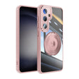 For Samsung Galaxy S25+ 5G 360 Holder MagSafe Acrylic Hybrid TPU Phone Case(Pink) - Galaxy S25+ 5G Cases by PMC TechLife | Online Shopping South Africa | PMC TechLife | Buy Now Pay Later Mobicred