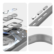 For Samsung Galaxy S25+ 5G 360 Holder MagSafe Acrylic Hybrid TPU Phone Case(Grey)