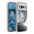 For Google Pixel 9 Pro XL 360 Holder Magsafe Acrylic Hybrid TPU Phone Case(Grey) - Google Cases by PMC TechLife | Online Shopping South Africa | PMC TechLife | Buy Now Pay Later Mobicred