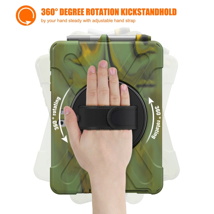 For Microsoft Surface Go 4 / 3 / 2 / 1 Shockproof Colorful Silicone + PC Protective Case with Holder & Shoulder Strap & Hand Strap & Pen Slot (CP Camouflage) - free shipping - PMC TechLife - Order now!