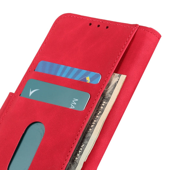 For Samsung Galaxy S25 Ultra 5G KHAZNEH Retro Texture Horizontal Flip Leather Phone Case(Red)
