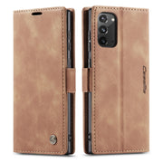For Samsung Galaxy Note20 CaseMe Multifunctional Horizontal Flip Leather Case, with Card Slot & Holder & Wallet(Brown)