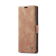For Samsung Galaxy Note20 CaseMe Multifunctional Horizontal Flip Leather Case, with Card Slot & Holder & Wallet(Brown)