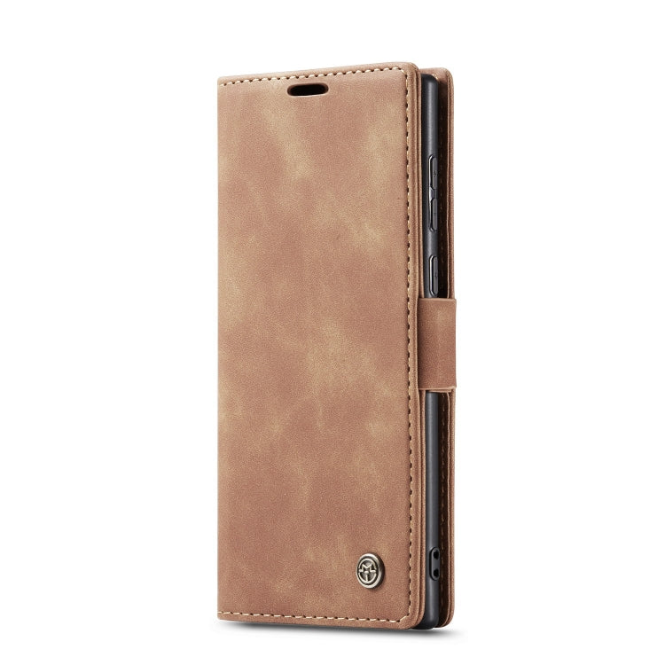 For Samsung Galaxy Note20 CaseMe Multifunctional Horizontal Flip Leather Case, with Card Slot & Holder & Wallet(Brown)