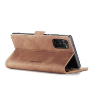 For Samsung Galaxy Note20 CaseMe Multifunctional Horizontal Flip Leather Case, with Card Slot & Holder & Wallet(Brown)