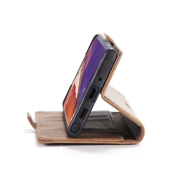 For Samsung Galaxy Note20 CaseMe Multifunctional Horizontal Flip Leather Case, with Card Slot & Holder & Wallet(Brown)