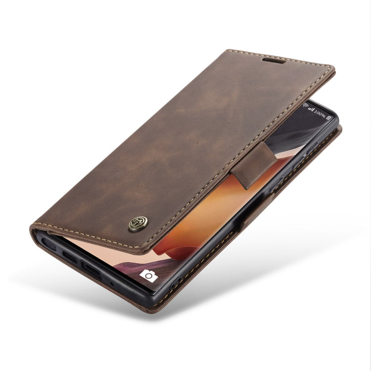 For Samsung Galaxy Note20 CaseMe Multifunctional Horizontal Flip Leather Case, with Card Slot & Holder & Wallet(Coffee) - Galaxy Note20 Cases by CaseMe | Online Shopping South Africa | PMC TechLife | Buy Now Pay Later Mobicred