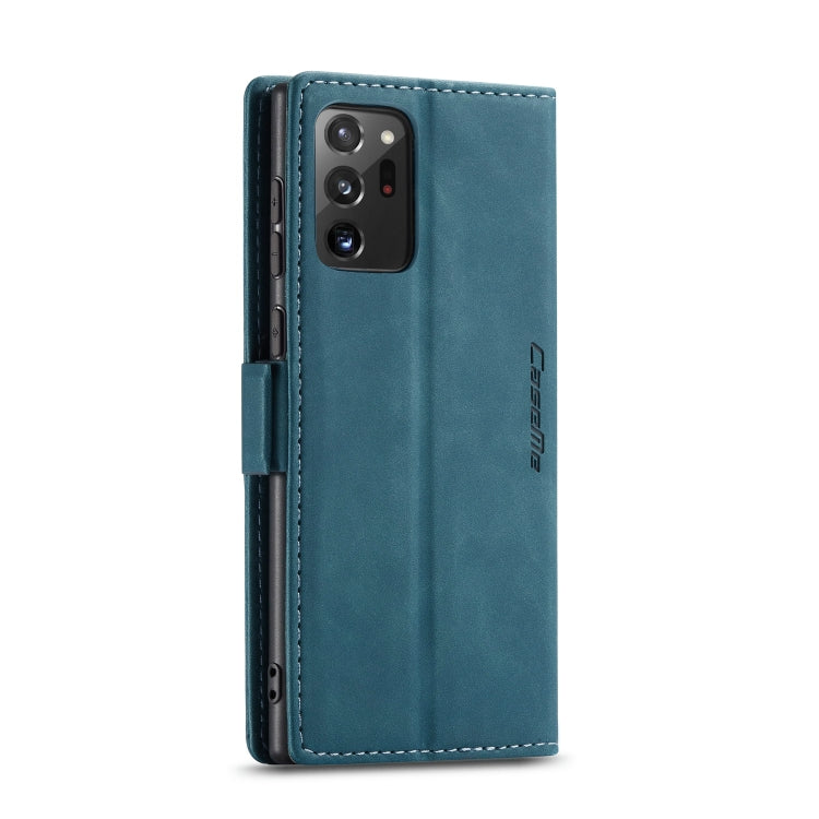 For Samsung Galaxy Note20 Ultra CaseMe Multifunctional Horizontal Flip Leather Case, with Card Slot & Holder & Wallet(Blue)