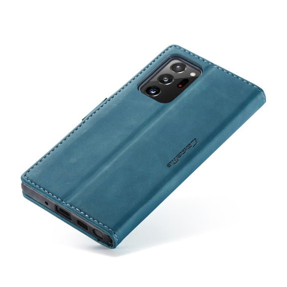 For Samsung Galaxy Note20 Ultra CaseMe Multifunctional Horizontal Flip Leather Case, with Card Slot & Holder & Wallet(Blue)