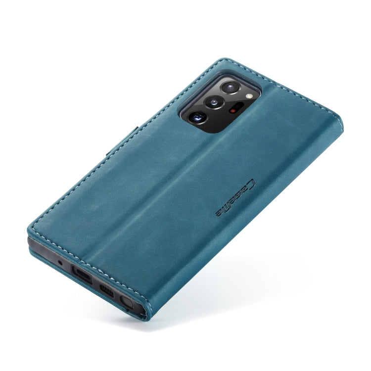 For Samsung Galaxy Note20 Ultra CaseMe Multifunctional Horizontal Flip Leather Case, with Card Slot & Holder & Wallet(Blue)