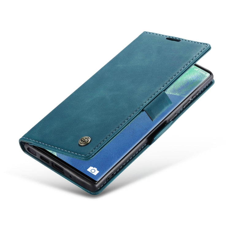 For Samsung Galaxy Note20 Ultra CaseMe Multifunctional Horizontal Flip Leather Case, with Card Slot & Holder & Wallet(Blue)