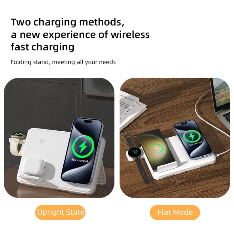 C30 15W 3 in 1 Magnetic Wireless Charger with Night Light(Black) - free shipping - PMC Jewellery - Order now!