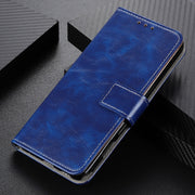 For Samsung Galaxy S25 Ultra 5G Retro Crazy Horse Texture Leather Phone Case(Blue)