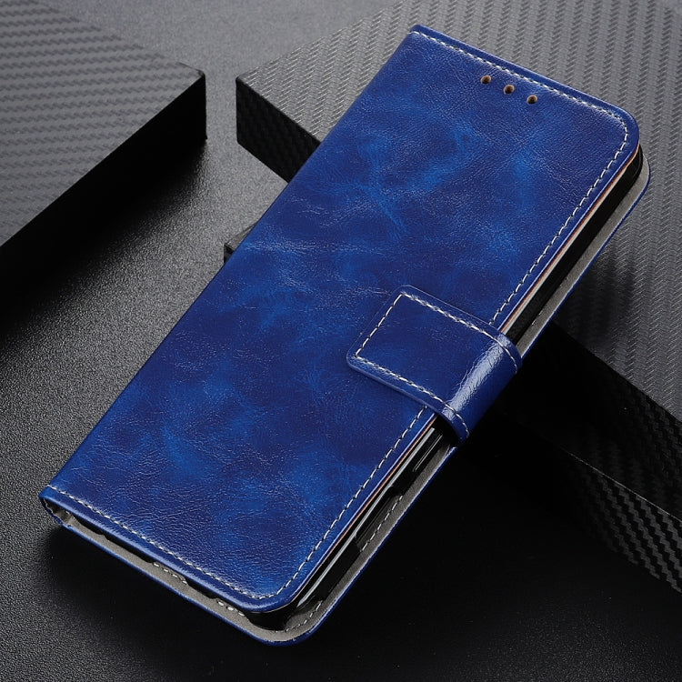 For Samsung Galaxy S25 Ultra 5G Retro Crazy Horse Texture Leather Phone Case(Blue)
