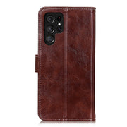 For Samsung Galaxy S25 Ultra 5G Retro Crazy Horse Texture Leather Phone Case(Brown)