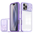 For iPhone 16 Pro Sliding Camshield Acrylic Hybrid TPU Phone Case(Purple) - free shipping - PMC TechLife - Order now!