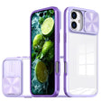 For iPhone 16 Plus Sliding Camshield Acrylic Hybrid TPU Phone Case(Purple) - iPhone 16 Plus Cases by PMC TechLife | Online Shopping South Africa | PMC TechLife | Buy Now Pay Later Mobicred