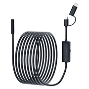 AN112 2 in 1 USB-C / Type-C + 8 Pin Interface 8mm HD Industry Endoscope, Length:3.5m Hard Tube