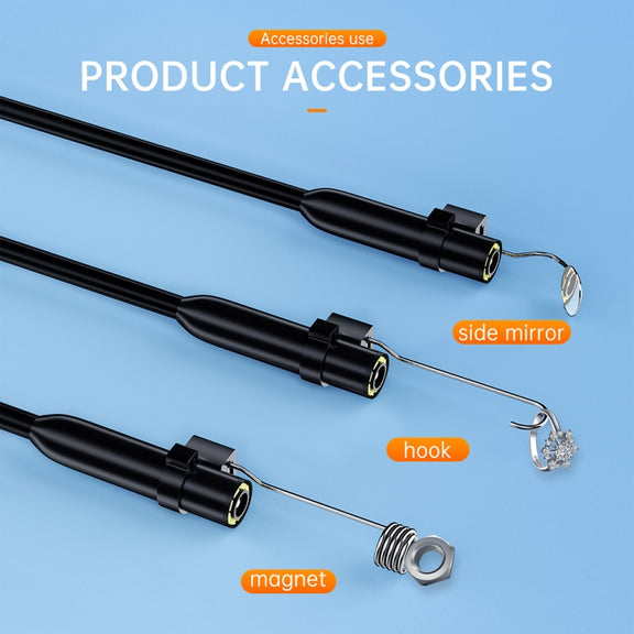 AN112 2 in 1 USB-C / Type-C + 8 Pin Interface 8mm HD Industry Endoscope, Length:1m Soft Tube