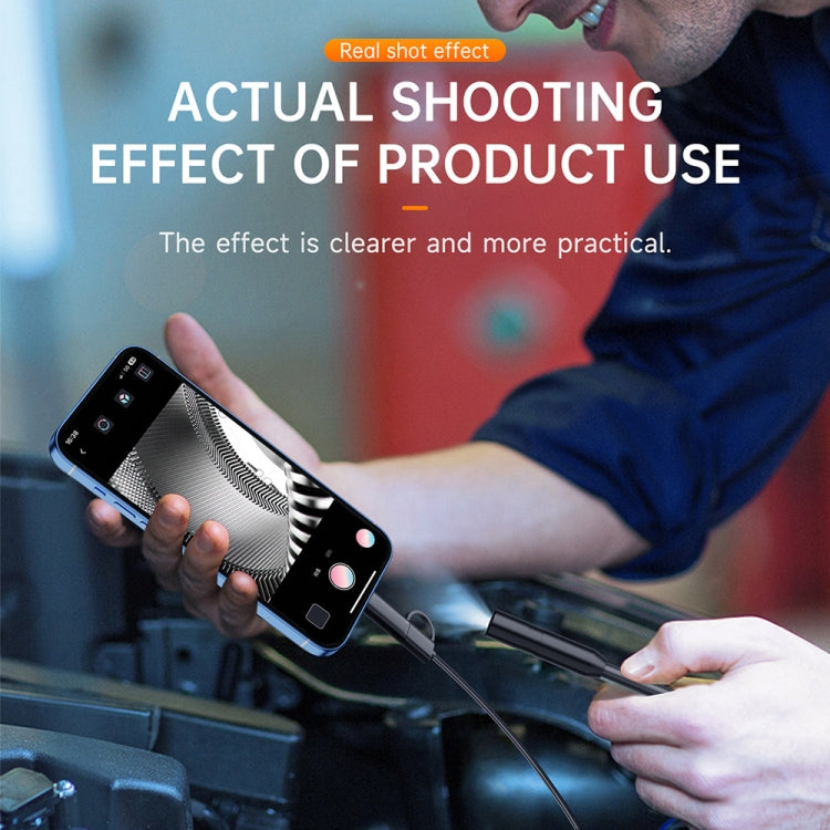 AN112 2 in 1 USB-C / Type-C + 8 Pin Interface 8mm HD Industry Endoscope, Length:5m Hard Tube -  by PMC TechLife | Online Shopping South Africa | PMC TechLife | Buy Now Pay Later Mobicred