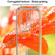For OPPO Reno12 Global IMAK Corrugated Texture Airbag TPU Phone Case(Transparent Black)