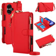 For iPhone 16 Plus Crossbody Ring Multifunctional Wallet Leather Phone Case(Red) - iPhone 16 Plus Cases by PMC TechLife | Online Shopping South Africa | PMC TechLife | Buy Now Pay Later Mobicred