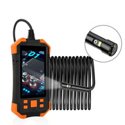 T20 4.3 inch IPS Screen 5.5mm Dual Camera IP67 Water-resistant Hard Cable Digital Endoscope, Length:2m(Black Orange)