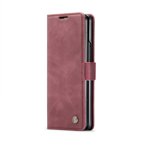 For Samsung Galaxy Z Fold6 5G CaseMe 013 Multifunctional Horizontal Flip Leather Phone Case(Wine Red)