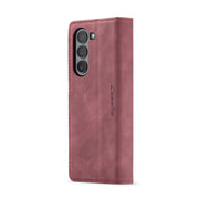 For Samsung Galaxy Z Fold6 5G CaseMe 013 Multifunctional Horizontal Flip Leather Phone Case(Wine Red)