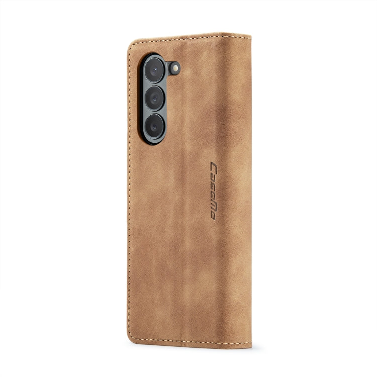 For Samsung Galaxy Z Fold6 5G CaseMe 013 Multifunctional Horizontal Flip Leather Phone Case(Brown) - free shipping - PMC Jewellery - Order now!