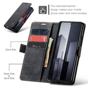 For Samsung Galaxy Z Fold6 5G CaseMe 013 Multifunctional Horizontal Flip Leather Phone Case(Black)