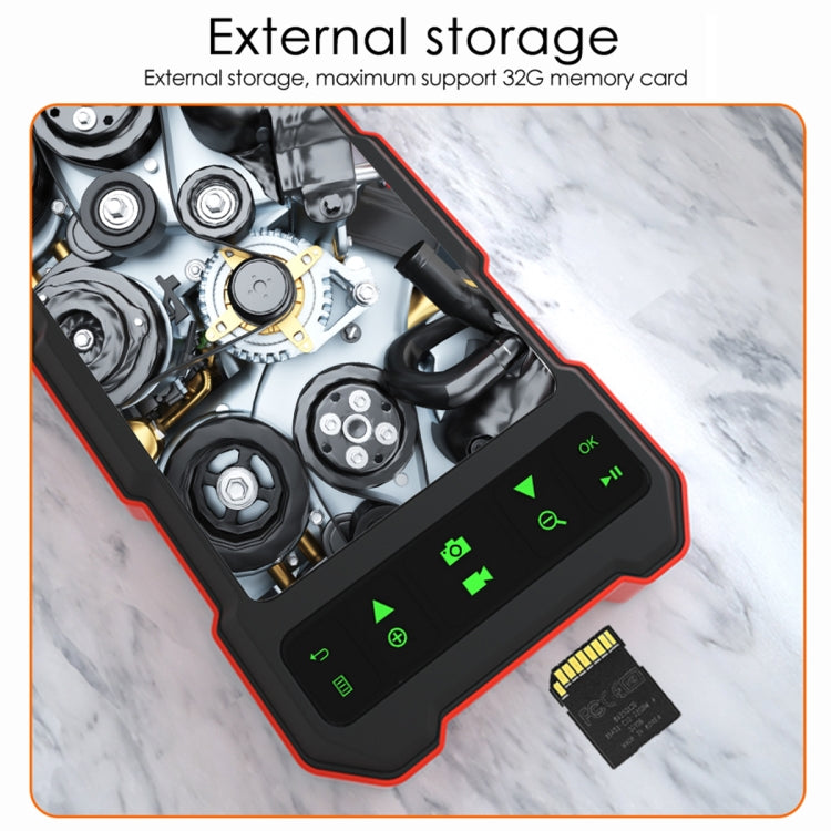 T21 4.5 inch IPS Color Screen 7.9mm Triple Camera Split Hard Cable Industrial Endoscope, Length:3.5m(Black Red) -  by PMC TechLife | Online Shopping South Africa | PMC TechLife | Buy Now Pay Later Mobicred