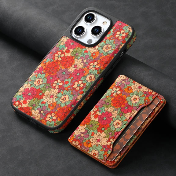 For iPhone 16 Pro MagSafe Detachable Card Slot Holder Phone Case(Red)