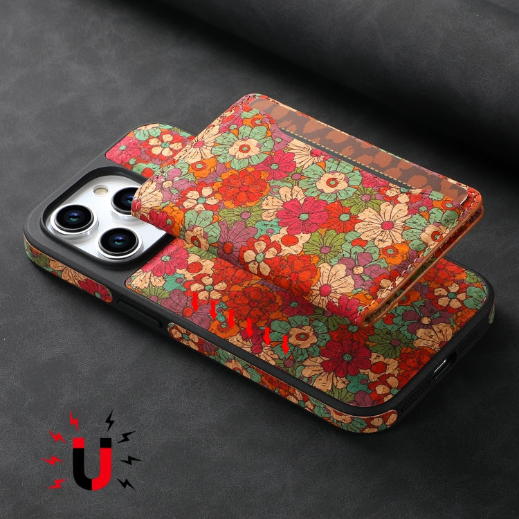For iPhone 16 Pro MagSafe Detachable Card Slot Holder Phone Case(Red)