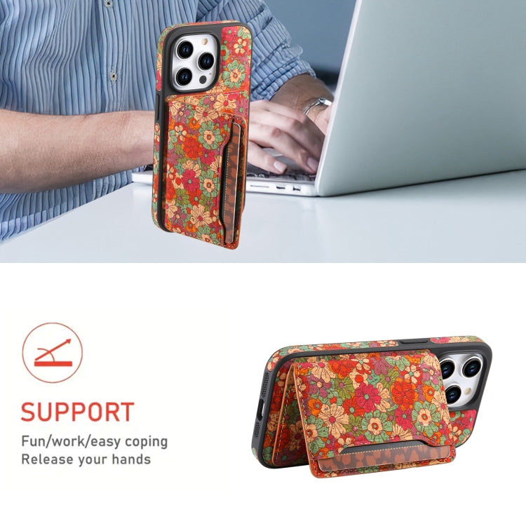 For iPhone 16 Pro MagSafe Detachable Card Slot Holder Phone Case(Red)
