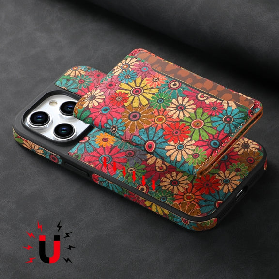 For iPhone 16 Pro Max MagSafe Detachable Card Slot Holder Phone Case(Green)