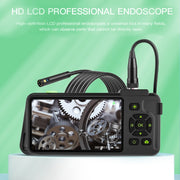 T22 4.5 inch IPS Color Screen 8mm Single Camera Hard Cable Industrial Endoscope, Length:2m(Black Orange)