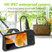 T22 4.5 inch IPS Color Screen 8mm Single Camera Hard Cable Industrial Endoscope, Length:2m(Black Orange)
