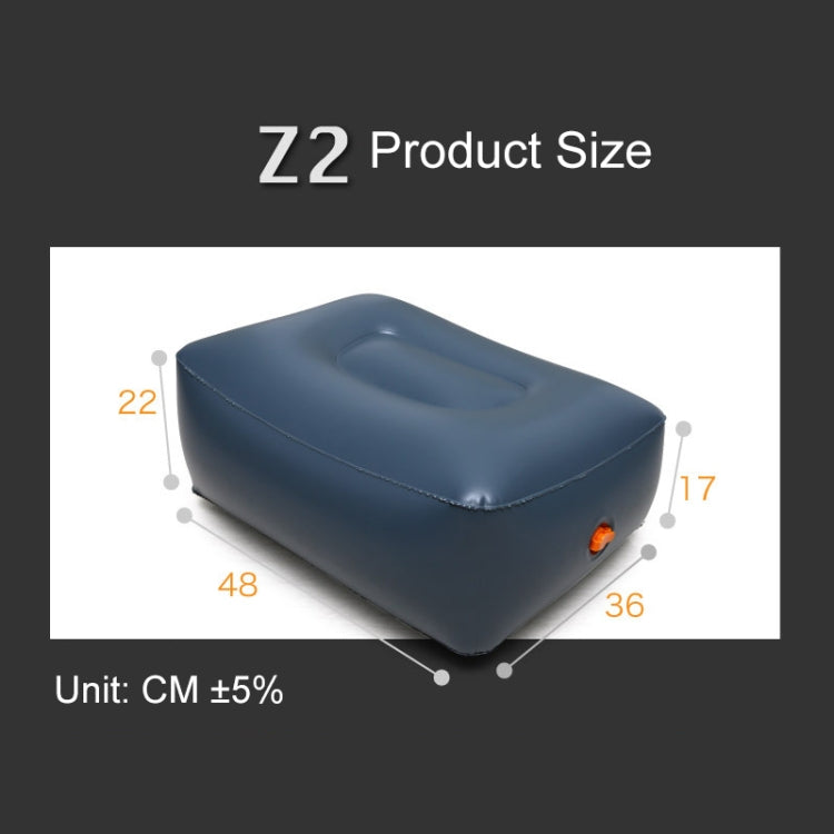 Z2 PVC Trapezoidal Inflatable Stool Universal Car Travel Inflatable Stool - Seat Accessories by PMC Jewellery | Online Shopping South Africa | PMC Jewellery | Buy Now Pay Later Mobicred
