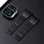 For Apple Watch Ultra 2 49mm Magnetic Stainless Steel Watch Band(Black)