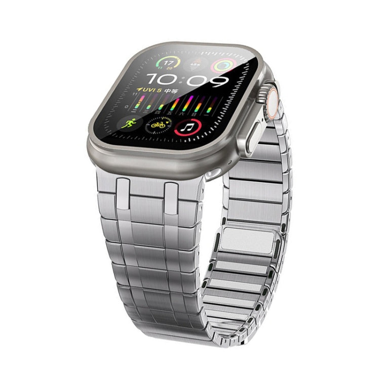 For Apple Watch Ultra 49mm Magnetic Stainless Steel Watch Band(Silver) - free shipping - PMc TechLife - Order now!