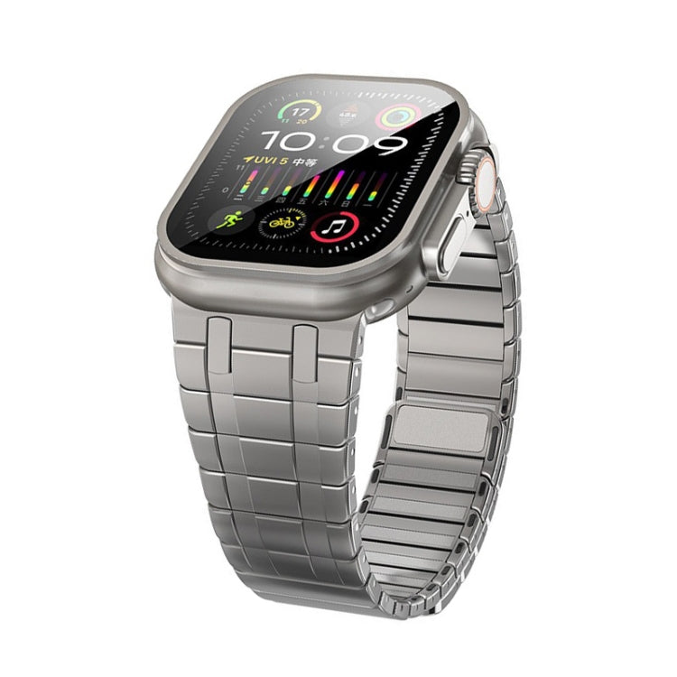 For Apple Watch Ultra 49mm Magnetic Stainless Steel Watch Band(Titanium Gold) - free shipping - PMc TechLife - Order now!