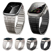 For Apple Watch SE 44mm Magnetic Stainless Steel Watch Band(Silver)