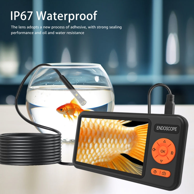 T29 5 inch IPS Screen 5.5mm Single Lens IP67 Water-resistant Industrial Endoscope With Bracket, Length:5m