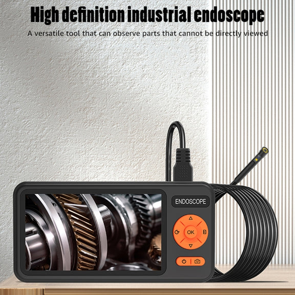 T29 5 inch IPS Screen 8mm Single Lens IP67 Water-resistant Industrial Endoscope With Bracket, Length:2m