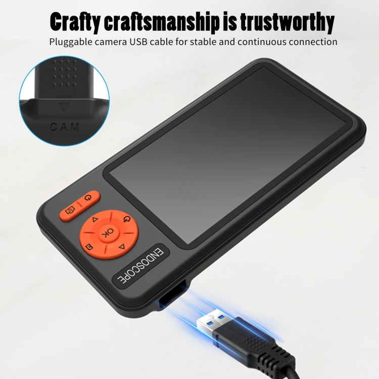 T29 5 inch IPS Screen 8mm Single Lens IP67 Waterproof Industrial Endoscope With Bracket, Length:3.5m -  by PMC TechLife | Online Shopping South Africa | PMC TechLife | Buy Now Pay Later Mobicred