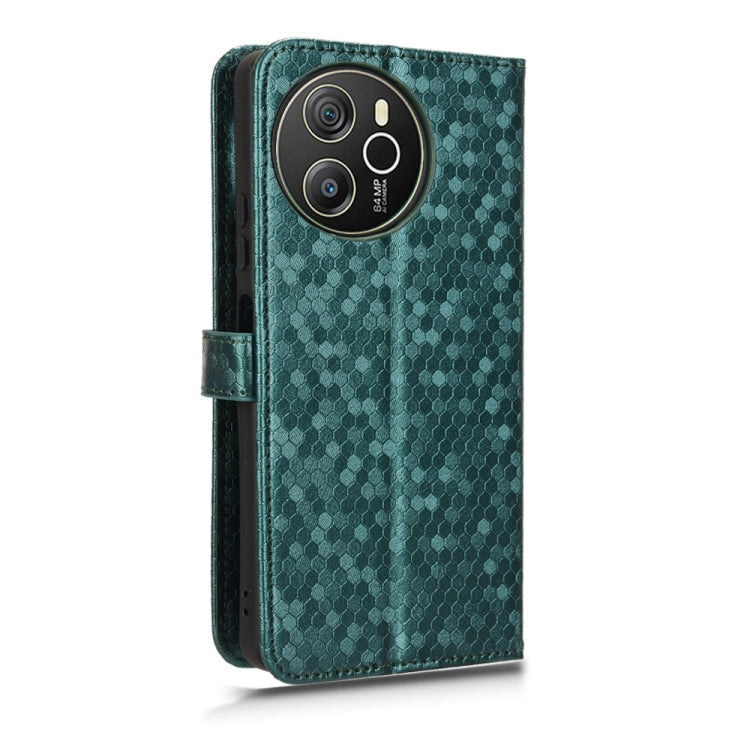 For Blackview Shark 8 Honeycomb Dot Texture Leather Phone Case(Green) - More Brand by PMC TechLife | Online Shopping South Africa | PMC TechLife | Buy Now Pay Later Mobicred
