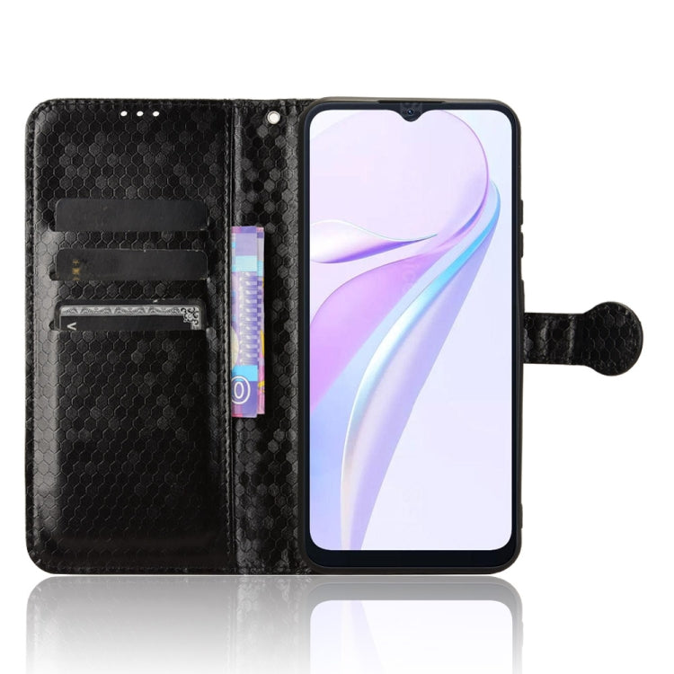 For Blackview Wave 6C Honeycomb Dot Texture Leather Phone Case(Black) - More Brand by PMC TechLife | Online Shopping South Africa | PMC TechLife | Buy Now Pay Later Mobicred